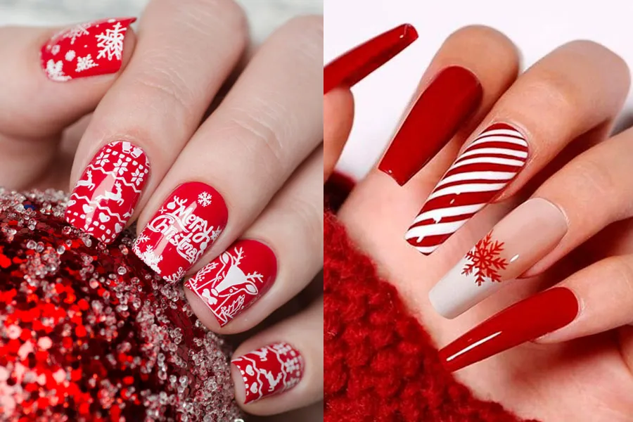 Red Christmas Nail Ideas